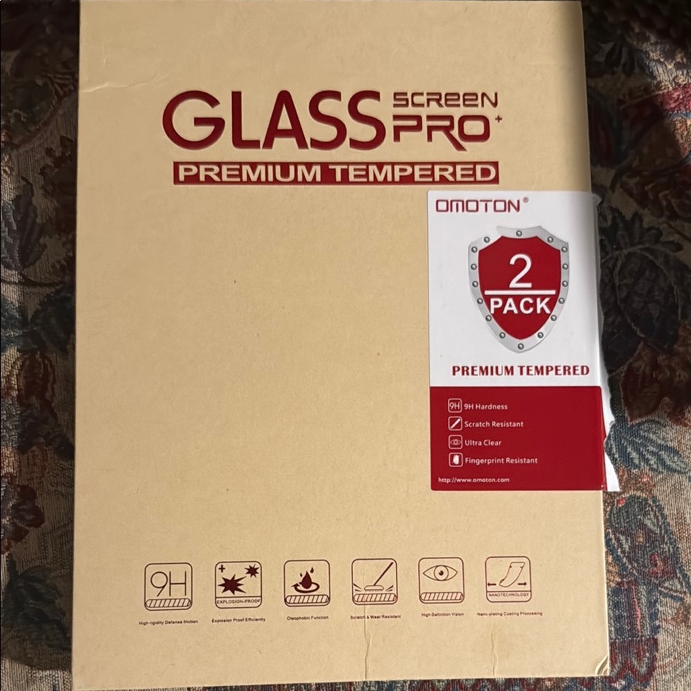 Glass Screen Pro Tempered Glass Screen Protector 2-Pack for Tablets